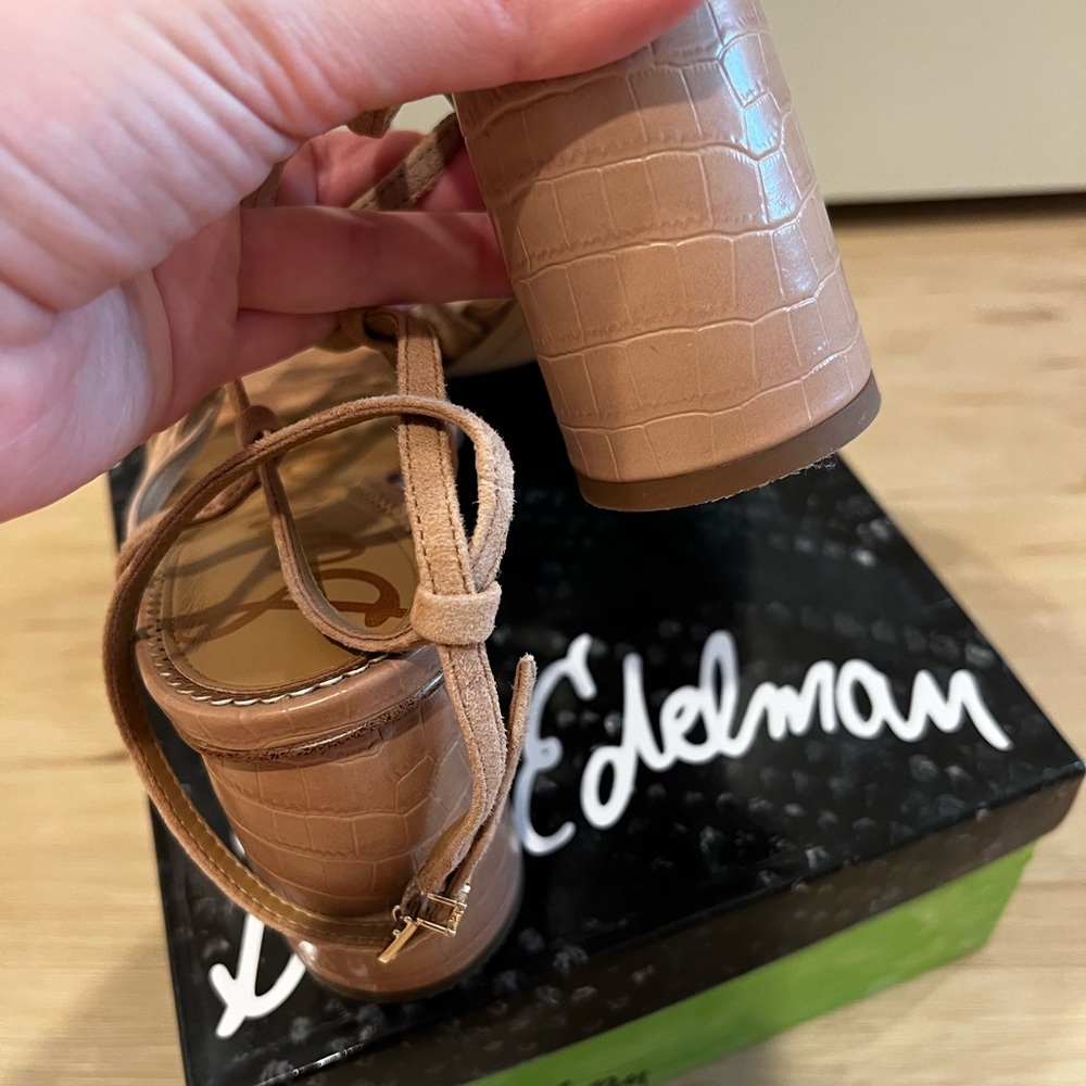 Sam Edelman Tan heeled sandal | 8.5 - Picture 7 of 12